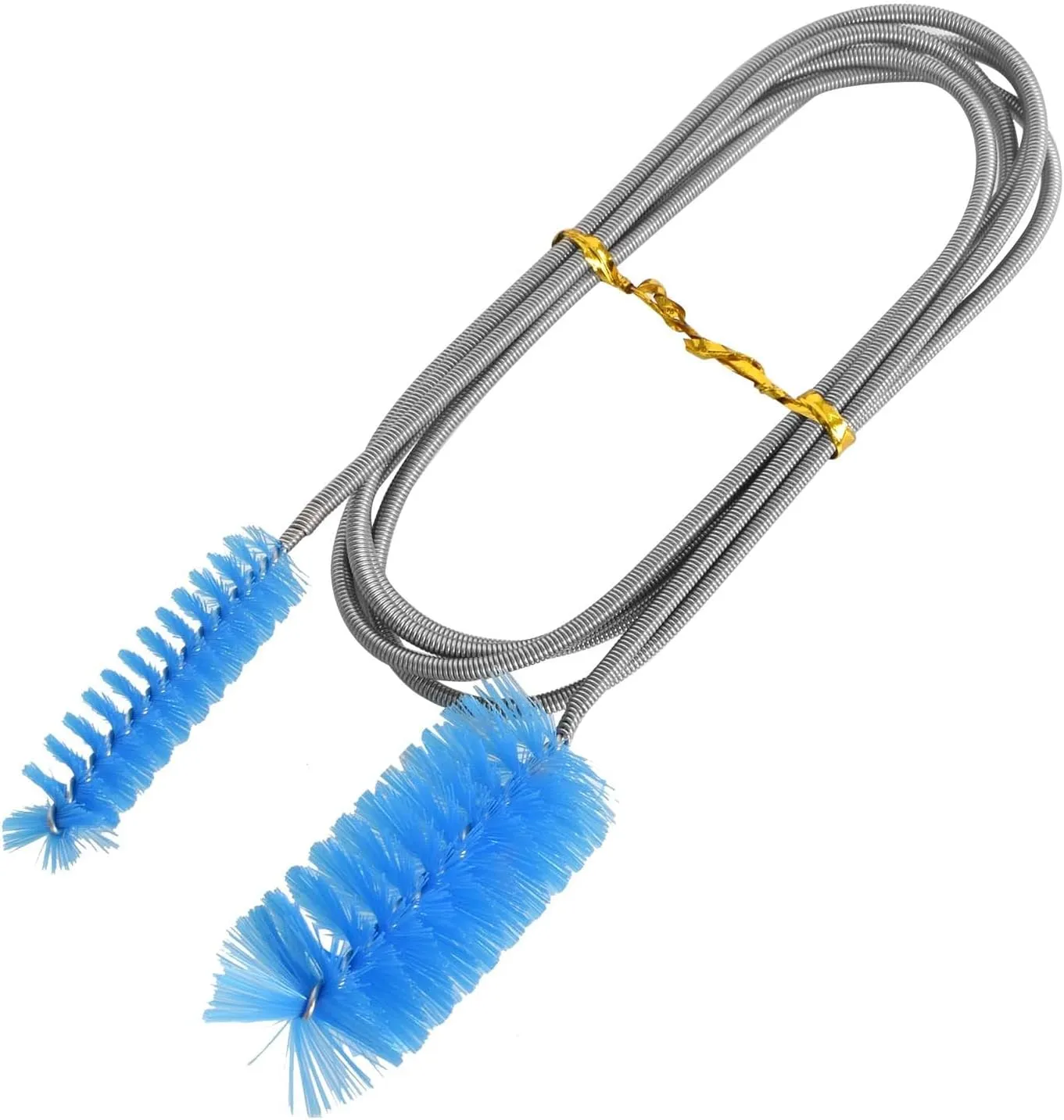 155cm Limpiador de Tuberías Largo, Cepillo de Limpieza Flexible de Nailon y Acero Inoxidable, Cepillo de Limpieza de Tubo Flexib