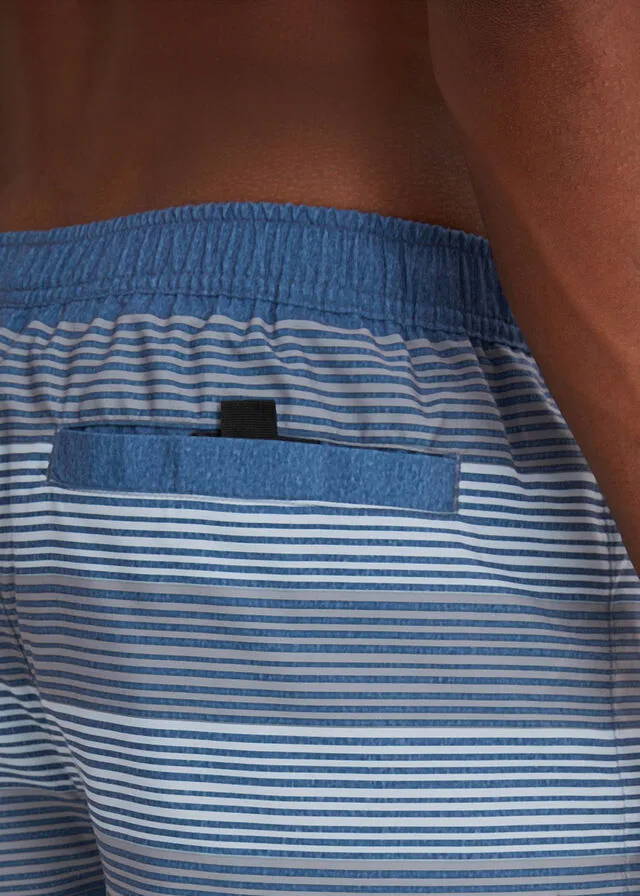 Beach Shorts Blue Striped