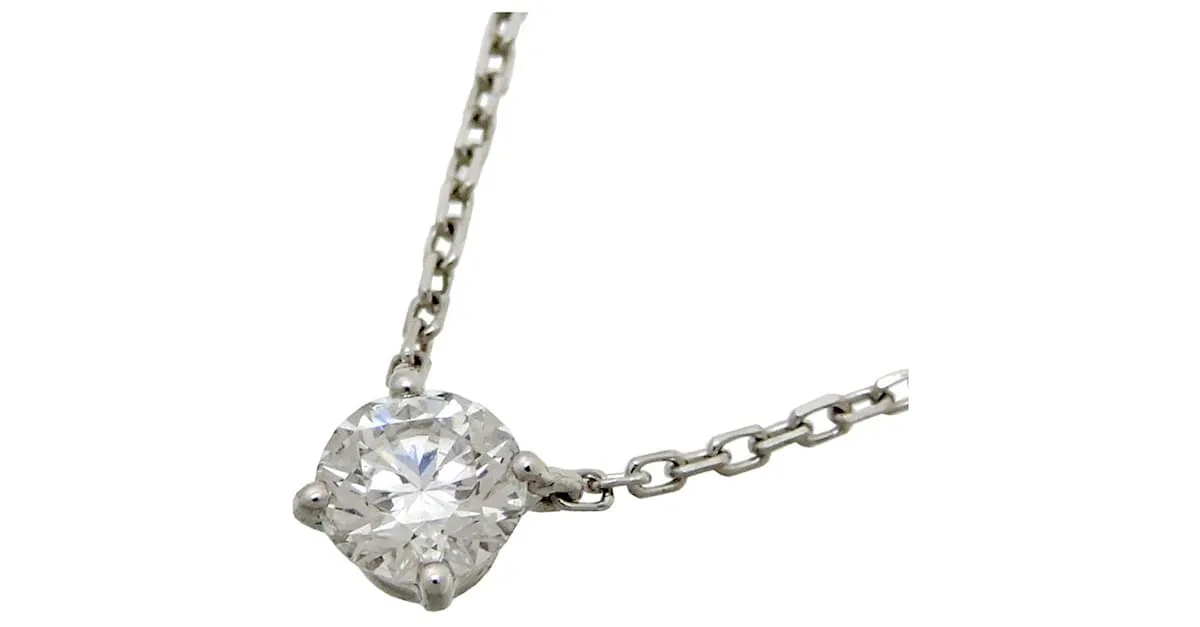 Collar de diamante Cartier Love Support Blanco 