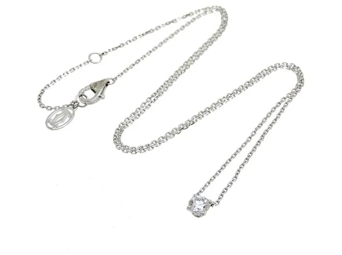 Collar de diamante Cartier Love Support Blanco 