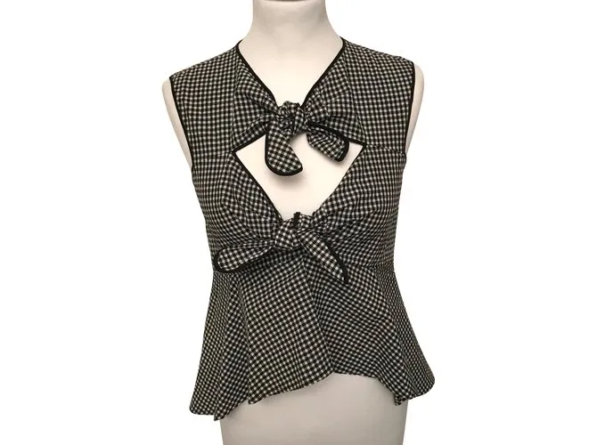 Pinko Tops Negro Blanco 