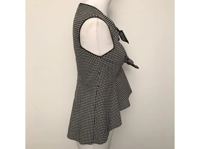 Pinko Tops Negro Blanco 