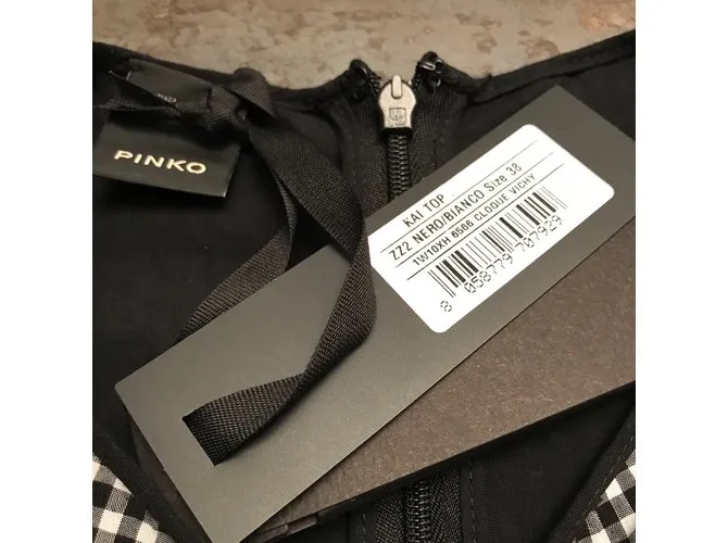 Pinko Tops Negro Blanco 