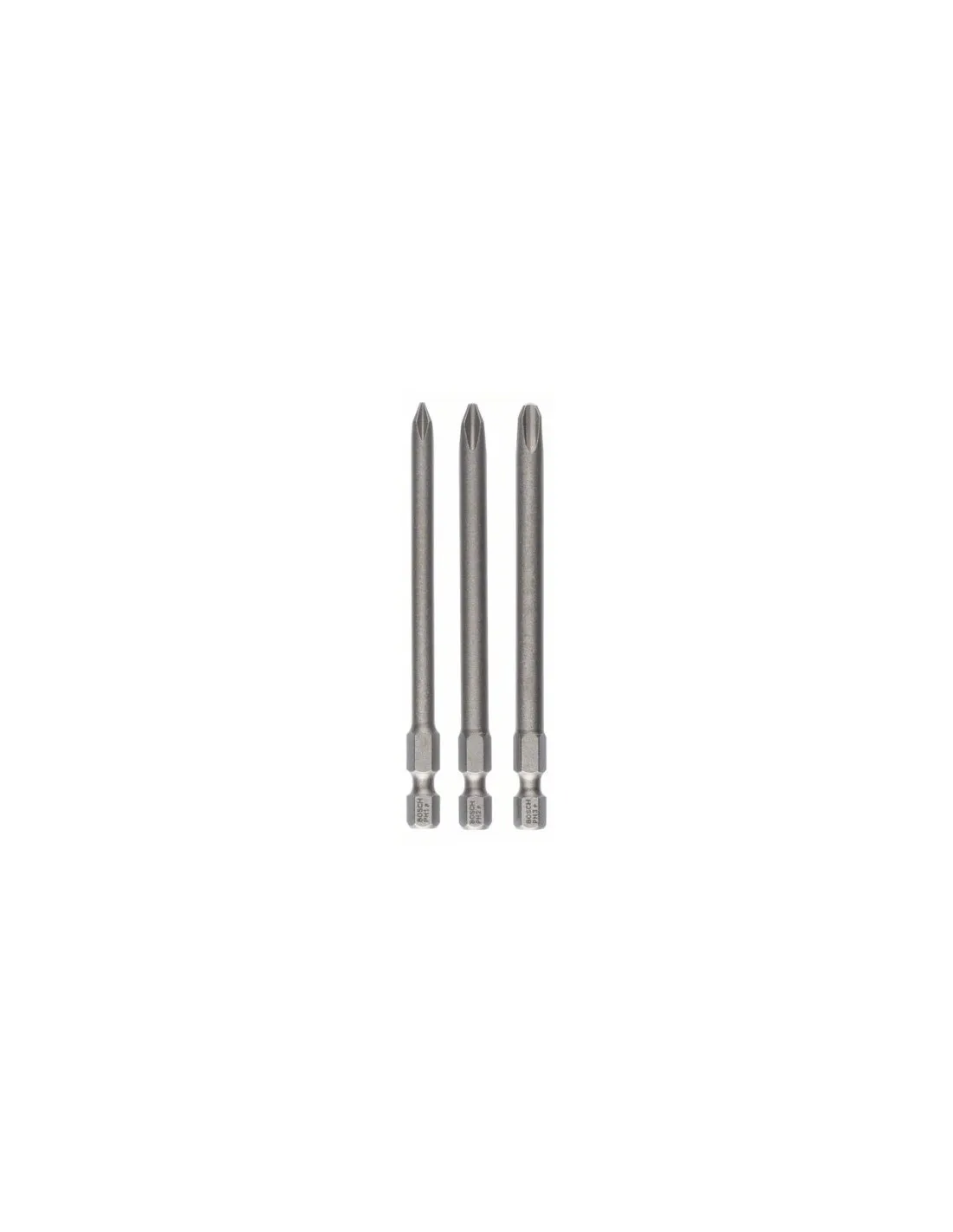 Punta para atornillar Extradura Ph1,Ph2,Ph3x89mm: 3 uds